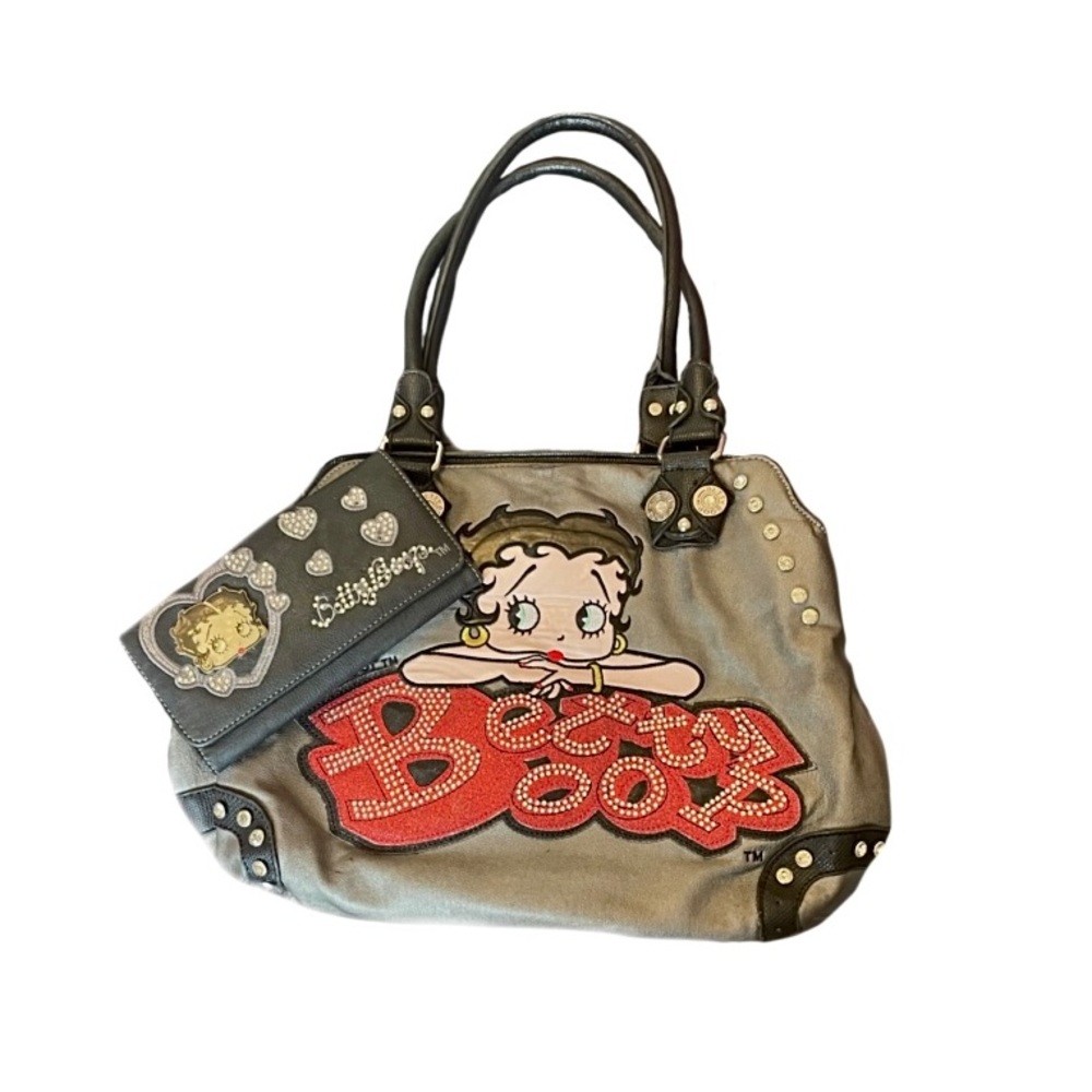 Vintage Betty boop purse and wallet duo